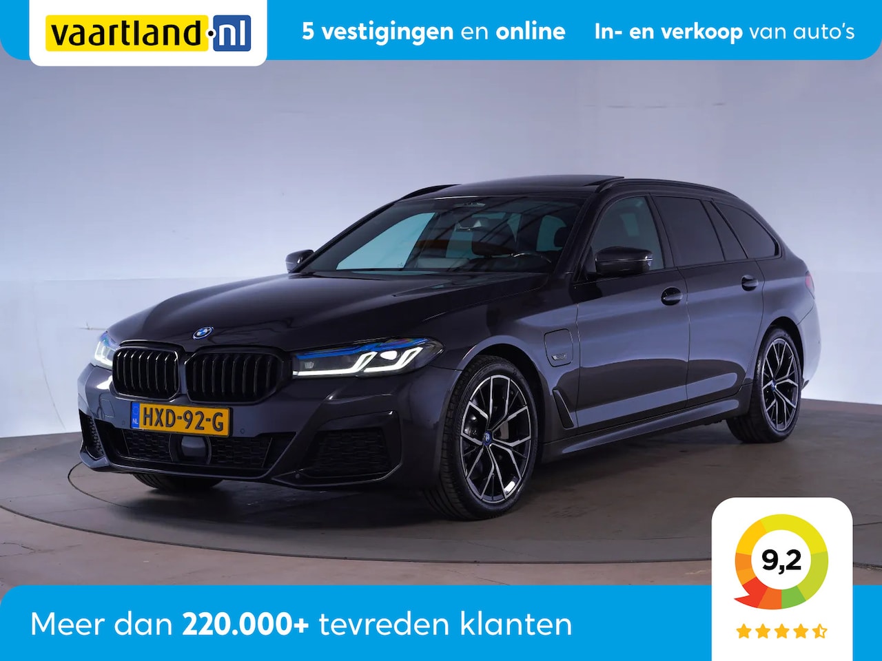 BMW 5-serie Touring - 530e M Sport Shadow [ Pano HUD Adapt.Cruise Live-cockpit prof.] - AutoWereld.nl