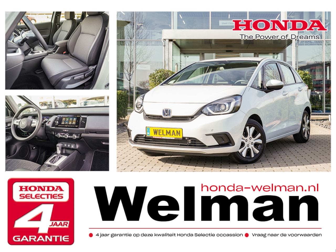 Honda Jazz - 1.5i e:HEV ELEGANCE - FULL HYBRID - CAMERA - AutoWereld.nl