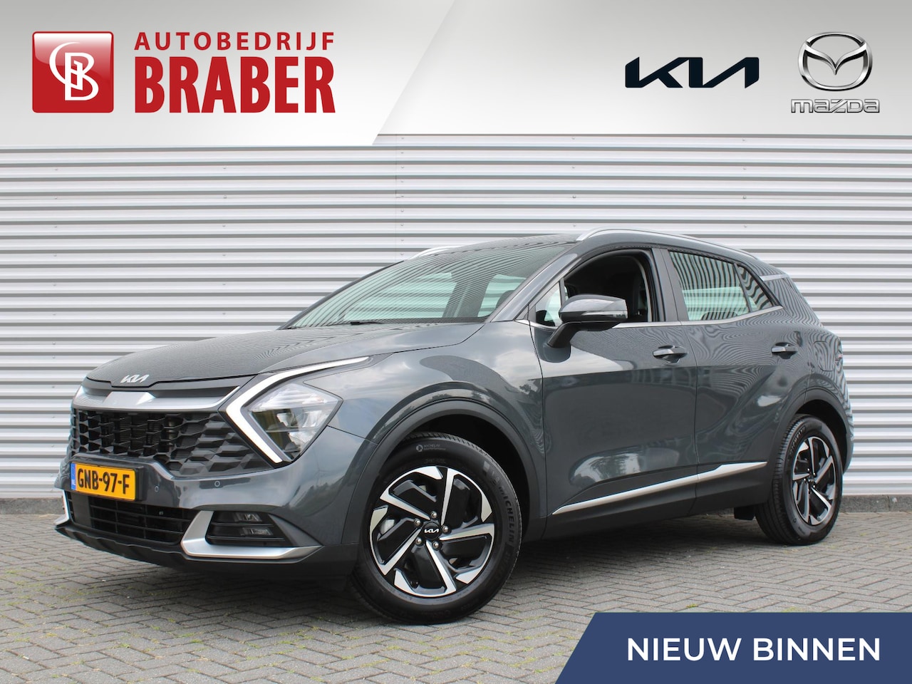 Kia Sportage - 1.6 T-GDi Hybrid DynamicLine | Camera | Cruise adapt. | Navi | 17" LM | Clima v+a | LED | - AutoWereld.nl