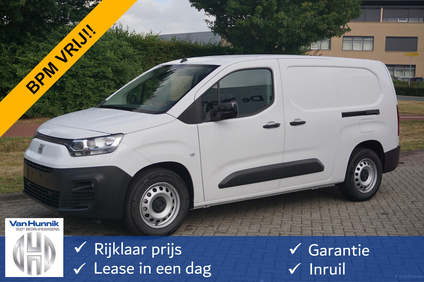 Fiat E-Doblo - L2 50 kWh Plus BPM VRIJ Climate, Navi, Camera, Betimmering, 2x Schuifdeur!! BB06* - AutoWereld.nl