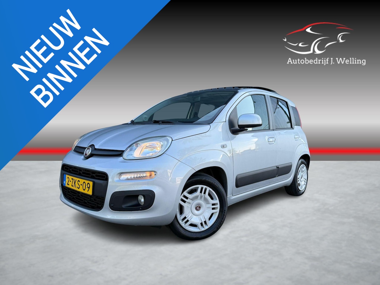 Fiat Panda - 0.9 TwinAir Lounge pano / trekhaak / airco - AutoWereld.nl