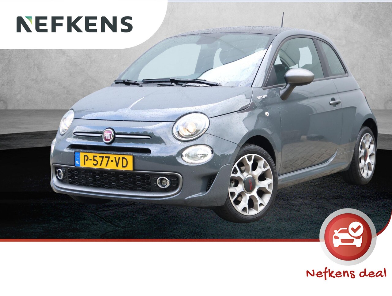 Fiat 500 - 1.0 Hybrid Sport | 1ste eigenaar | Glazen dak | Parkeersensoren | AppleCarPlay | Climate A - AutoWereld.nl