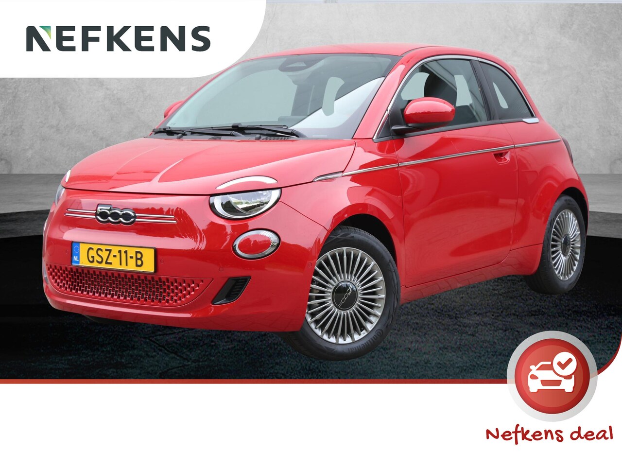Fiat 500 - La Prima 42 kWh 3-fase | 7"scherm | Achteruitrijcamera | Climate Control | LEER | Adaptive - AutoWereld.nl