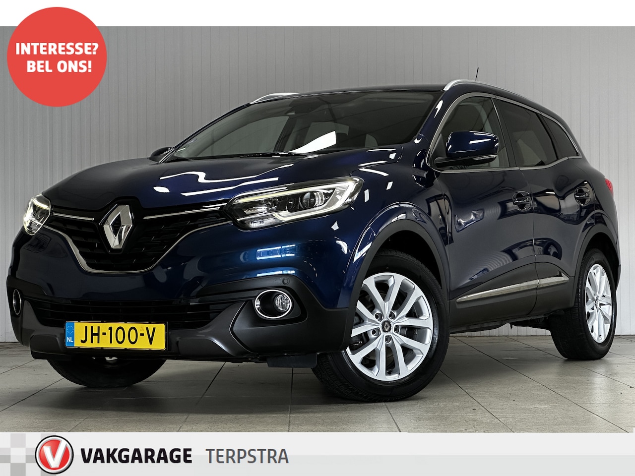 Renault Kadjar - 1.2 TCe Intens/ Trekhaak/ Half-Leder/ Keyless/ Lane-Assist./ DAB+/ Extra getint glas/ 17'' - AutoWereld.nl