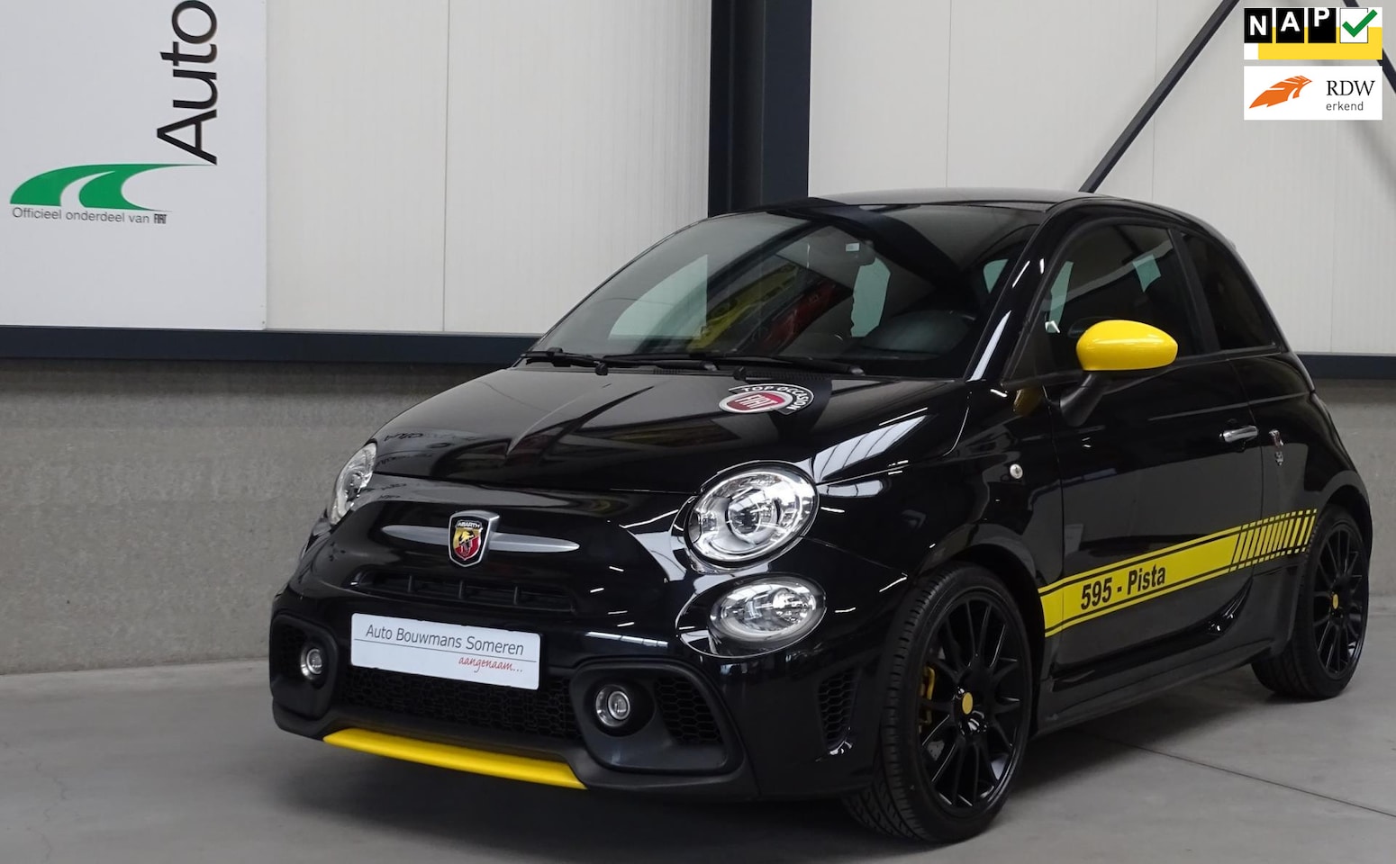 Fiat 500 Abarth - 1.4 T-Jet 595 "PISTA" - AIRCO/ BLUETOOTH/ PARK. SENSOREN/ETC - AutoWereld.nl