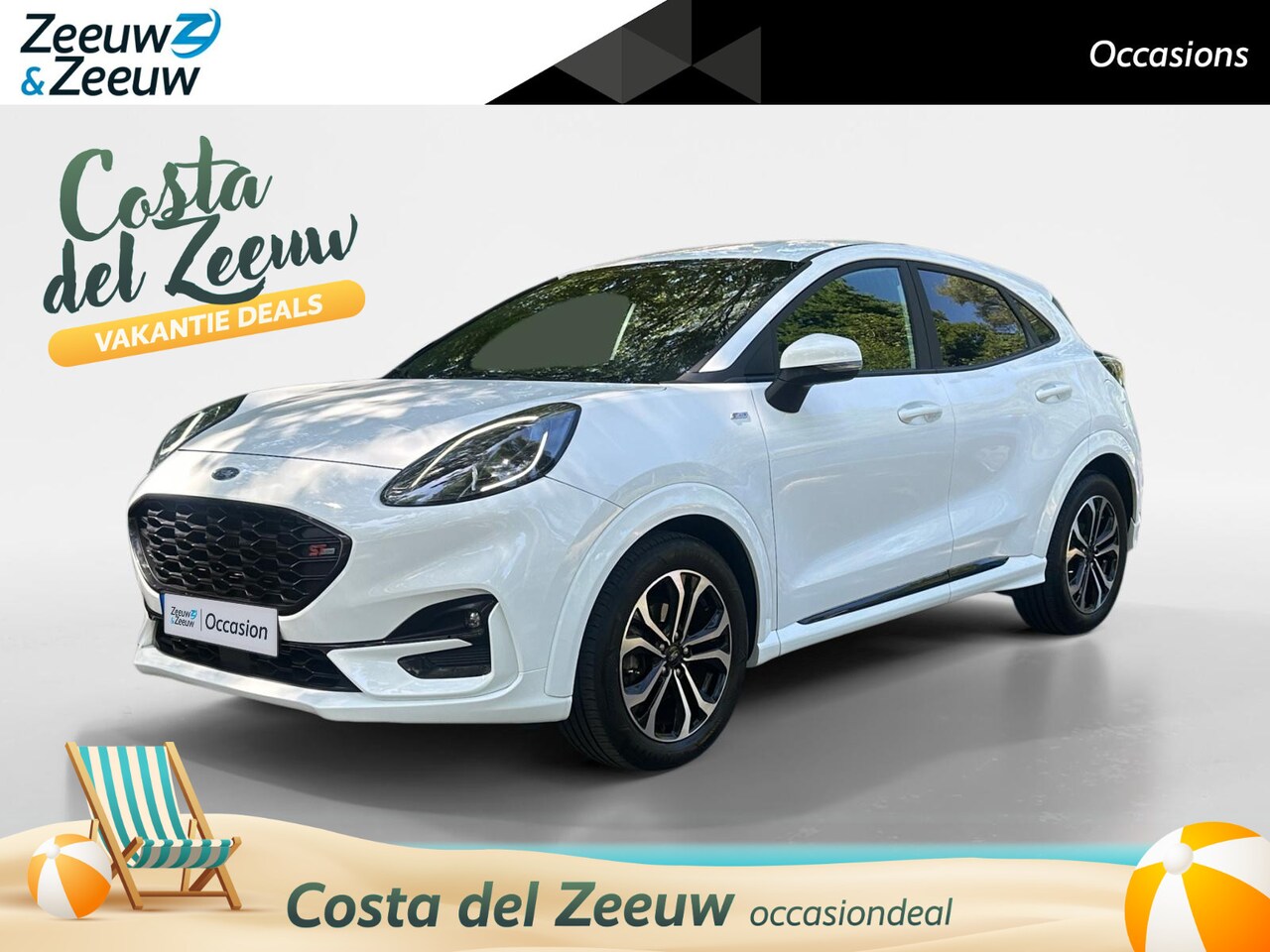 Ford Puma - 1.0 EcoBoost Hybrid ST-Line Automaat | afneembare trekhaak | voorstoelen verwarmd | cruise - AutoWereld.nl