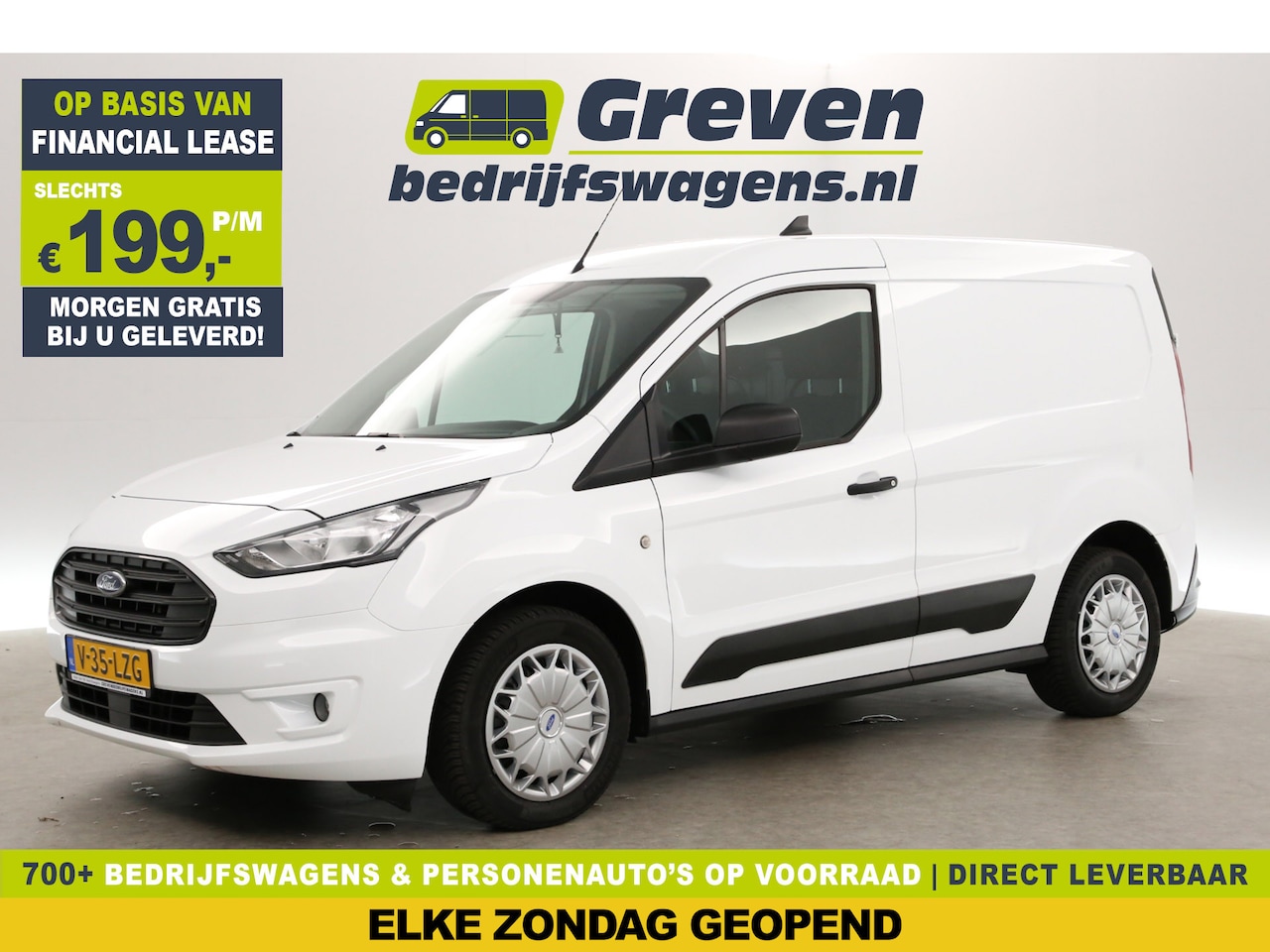 Ford Transit Connect - 1.5 EcoBlue L1H1 Airco Parkeersensoren Elektrpakket Schuifdeur - AutoWereld.nl