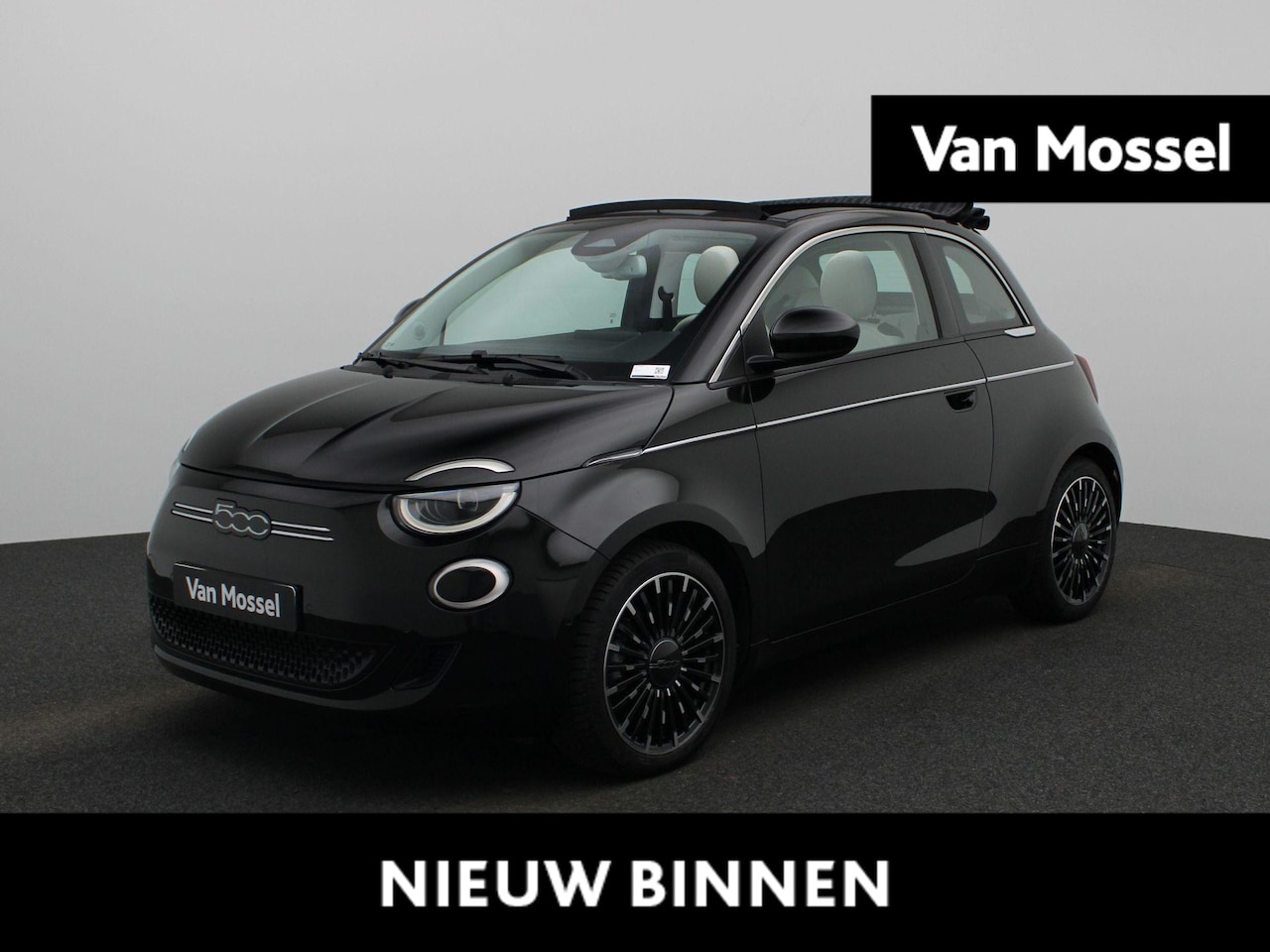 Fiat 500 C - 500e La Prima 42 kWh | NAVIGATIE | ACHTERUITRIJCAMERA | STOELVERWARMING | LEDEREN STOELEN - AutoWereld.nl