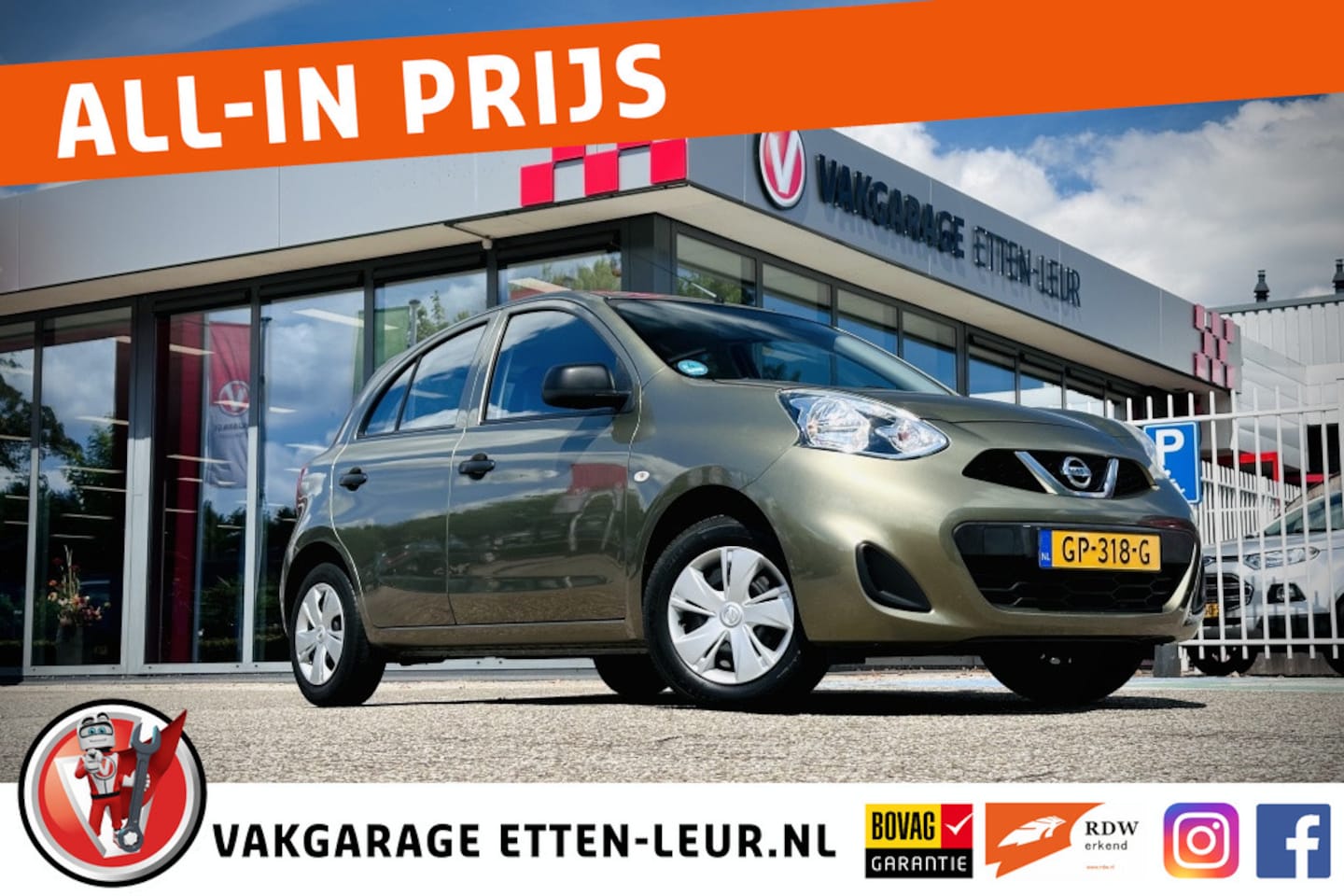 Nissan Micra - 1.2 Visia Pack/Airco/5 deurs - AutoWereld.nl