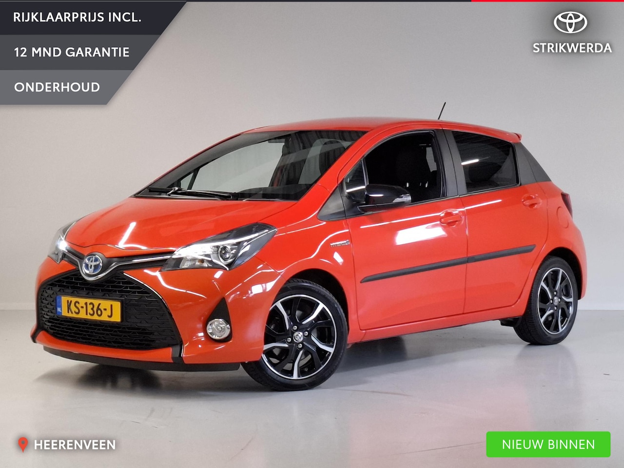 Toyota Yaris - 1.5 Hybrid Orange Sport | Cruise control | Climate control | - AutoWereld.nl