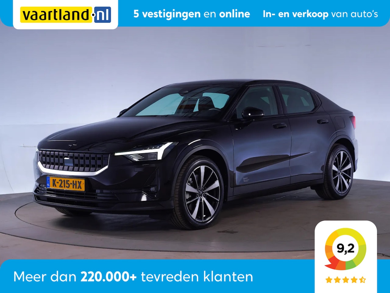 Polestar 2 - Dual Motor Launch Edition 78kWh [ Panorama Comfortstoelen Adapt.cruise ] - AutoWereld.nl