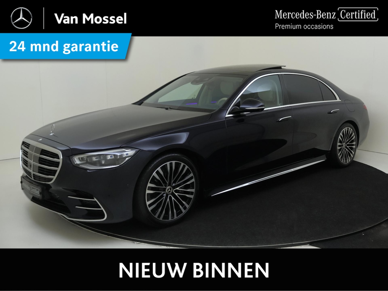 Mercedes-Benz S-klasse - 580 e 4MATIC Lang AMG Line /Panoramadak /HUD /Burmester 3D /Rijassistentiepakket /Achteras - AutoWereld.nl