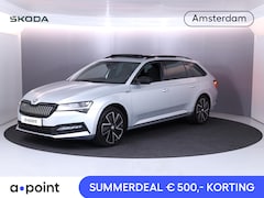 Skoda Superb Combi - 1.4 TSI iV Sportline Business 218 pk | Verlengde garantie | Navigatie | Panoramadak | Park