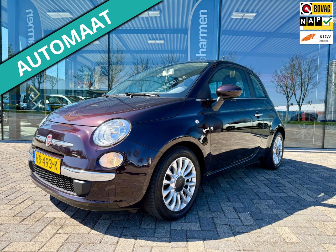 Fiat 500 - 0.9 Automaat TwinAir Turbo Popstar, NAP, Airco - AutoWereld.nl