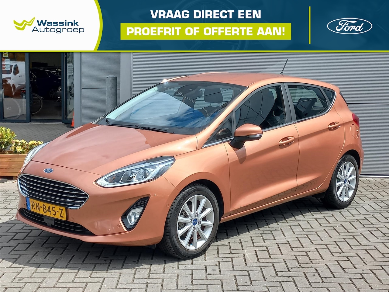 Ford Fiesta - 1.0T 100pk Titanium + extra's | Climate control | Navigatie | Voorrruitverwarming | B&O sp - AutoWereld.nl