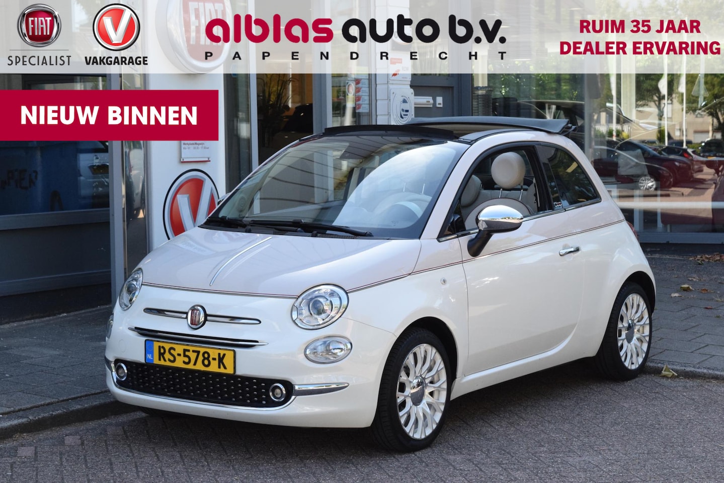 Fiat 500 C - 80pk|60th Anniversary limited edition|automaat! - AutoWereld.nl