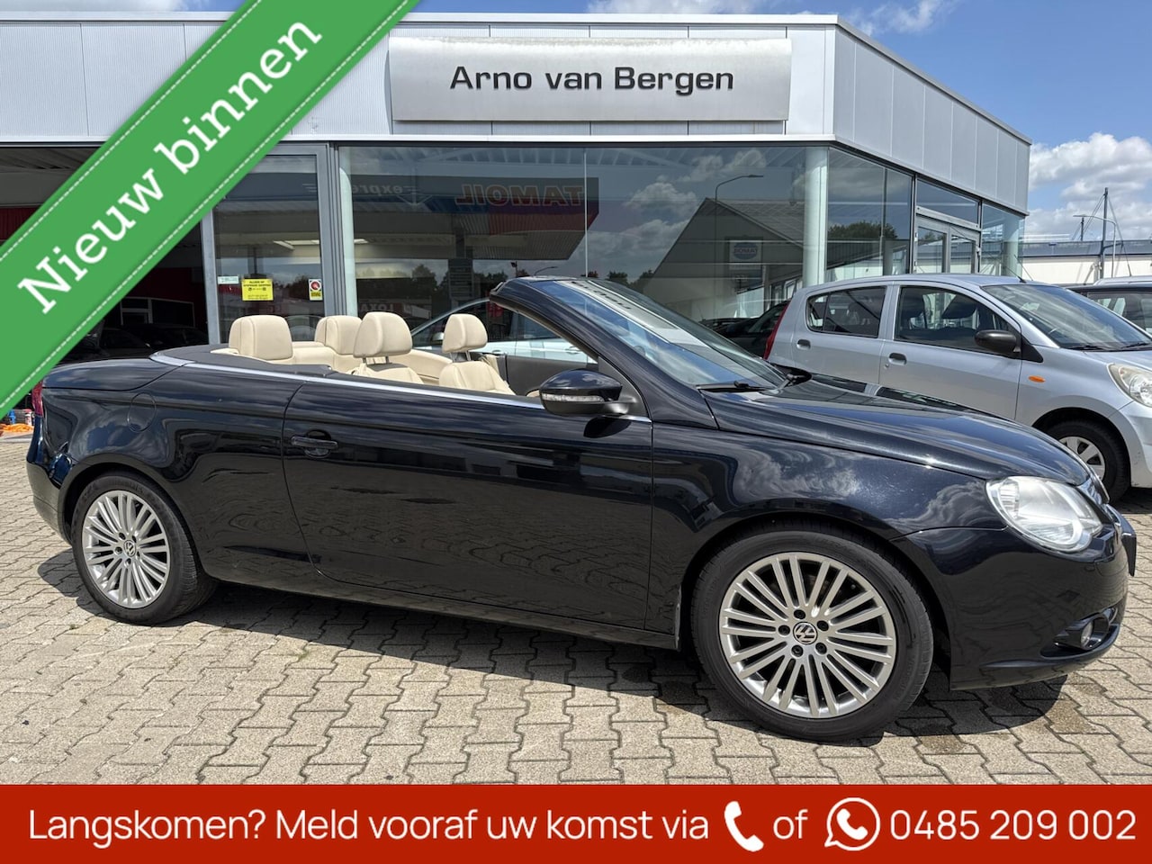 Volkswagen Eos - 1.4 TSI Highline 1.4 TSI Highline, leder interieur, glazen schuif-/kanteldak, electrische kap, verwarmde vo - AutoWereld.nl