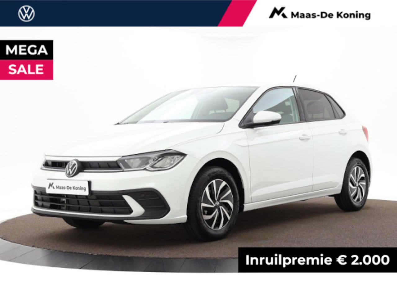 Volkswagen Polo - Life Edition 1.0 TSI 95 pk 7 versn. DSG Private lease vanaf 393,- ipv 439,-· achteruitrijc - AutoWereld.nl