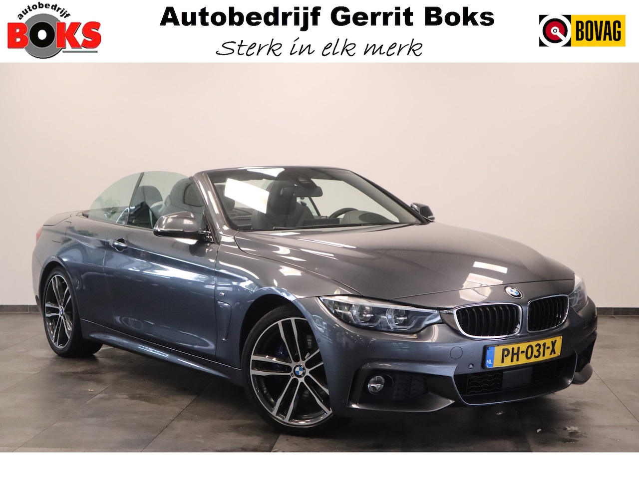 BMW 4-serie Cabrio - 420i High Executive M-sport Leder Head-up Full-led Navigatie - AutoWereld.nl