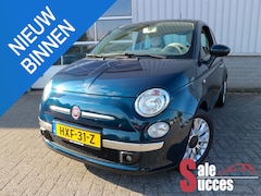 Fiat 500 - 1.2 Lounge Petrol blauw