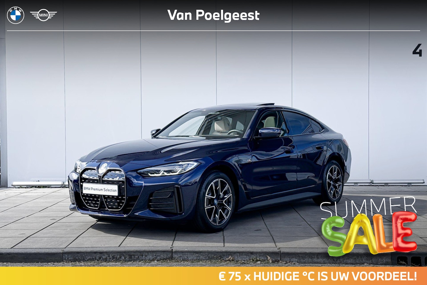 BMW i4 - eDrive40 84 kWh M-Sport 18 Inch / Comfort Acces / Glazen Schuifdak / Getinte Ramen Achter - AutoWereld.nl