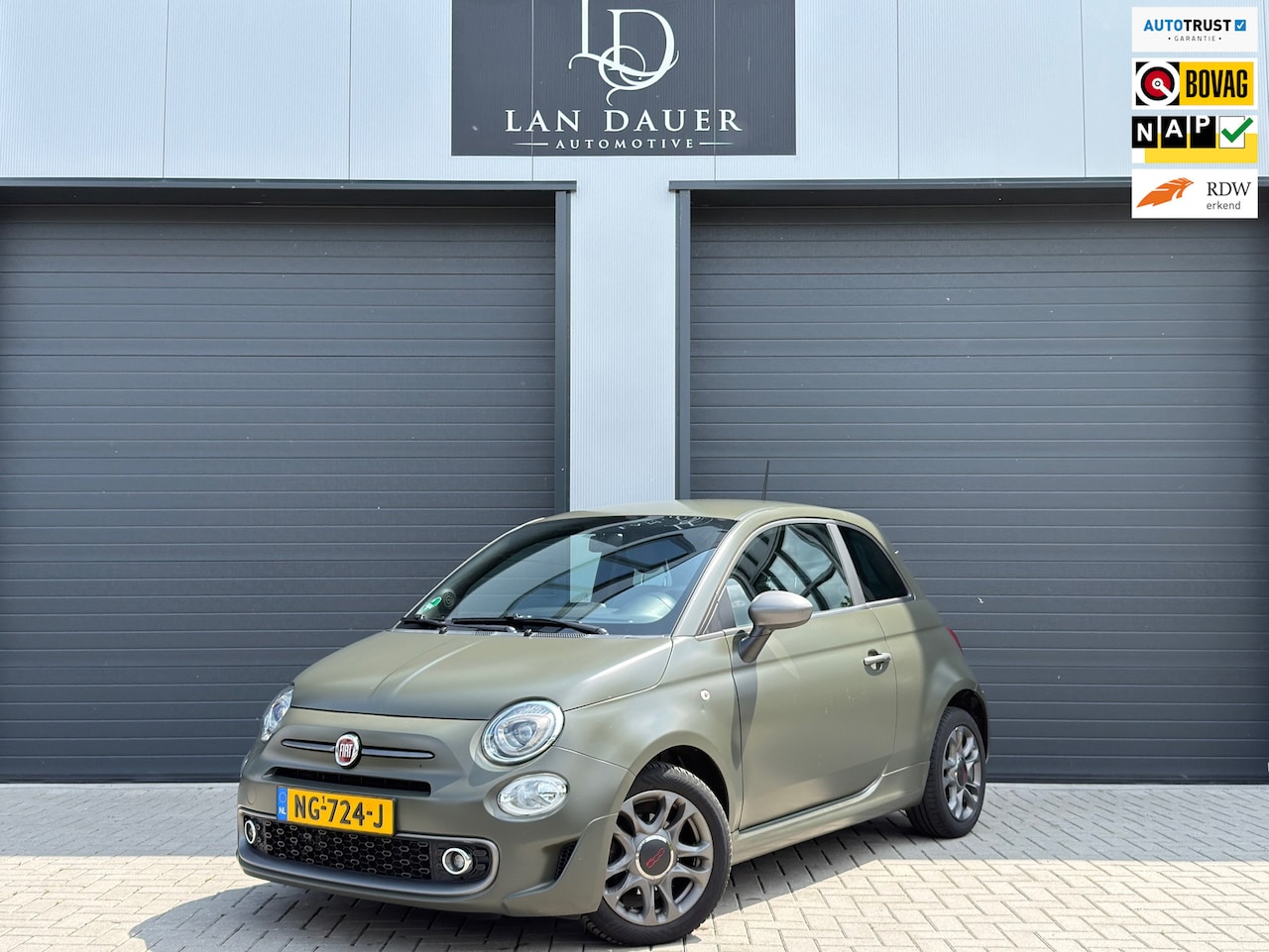 Fiat 500 - 0.9 TwinAir Turbo Sport / 2017 / APK / Mat Groen - AutoWereld.nl