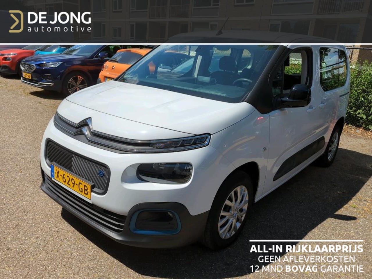 Citroën ë-Berlingo - Feel 50 kWh Airco/Camera/Groot Scherm/Parkeersensoren/320km actieradius/GEEN AFLEVERKOSTEN - AutoWereld.nl