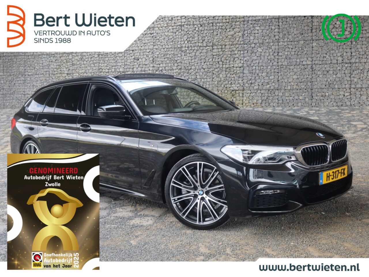 BMW 5-serie Touring - 520i | Geen import | M Sport | Schuifdak | Trekhaak | Compleet - AutoWereld.nl