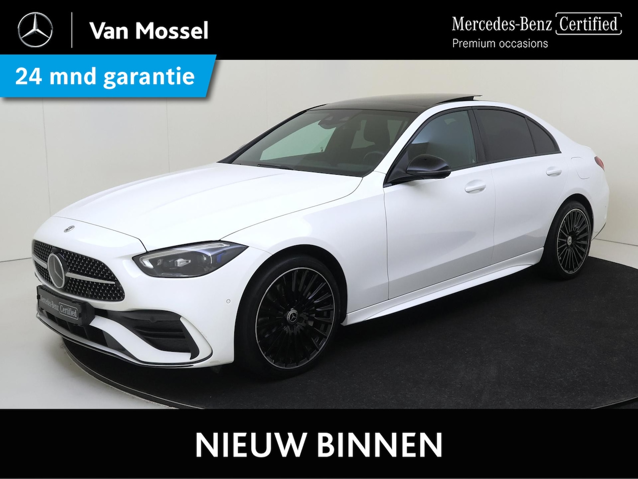 Mercedes-Benz C-klasse - 300 e AMG Line / Panoramadak/ Night/ 19 inch/ El. Trekhaak/ - AutoWereld.nl