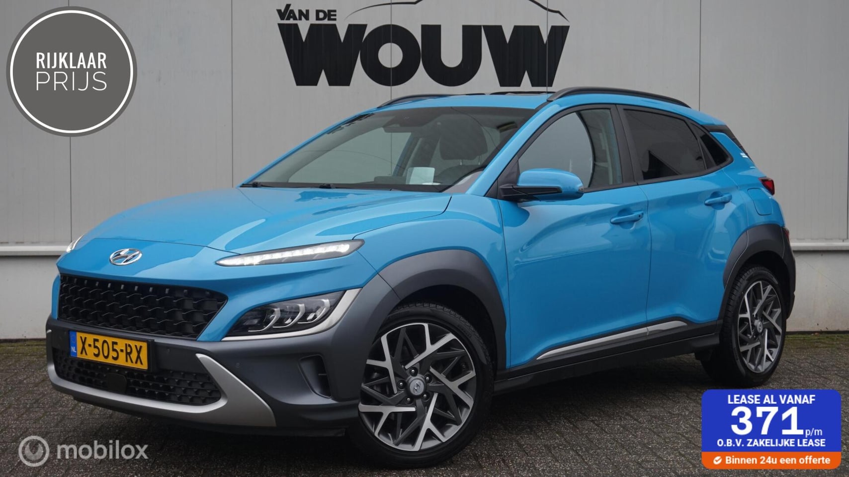Hyundai Kona - 1.6 HYBRID Schuif-Kanteldak | Elektr. Stoelverstelling | Leder | HUD | Navigatie 10.25 inc - AutoWereld.nl