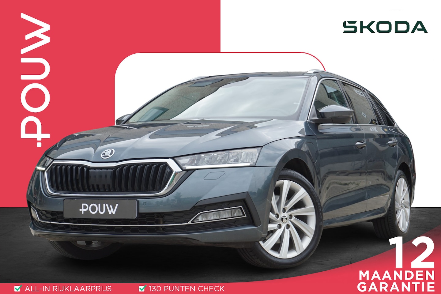 Skoda Octavia Combi - 1.4 TSI 204pk iV PHEV Business Edition | Stoelverwarming | Trekhaak | Navigatie | Achterui - AutoWereld.nl