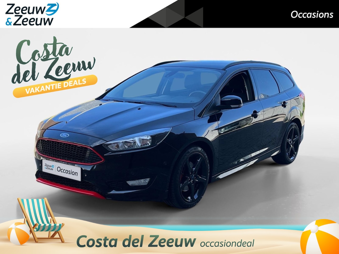 Ford Focus Wagon - 1.5 Black Edition | Navigatie | Airco | Cruise Control | Elektrische ramen | Parkeersensor - AutoWereld.nl