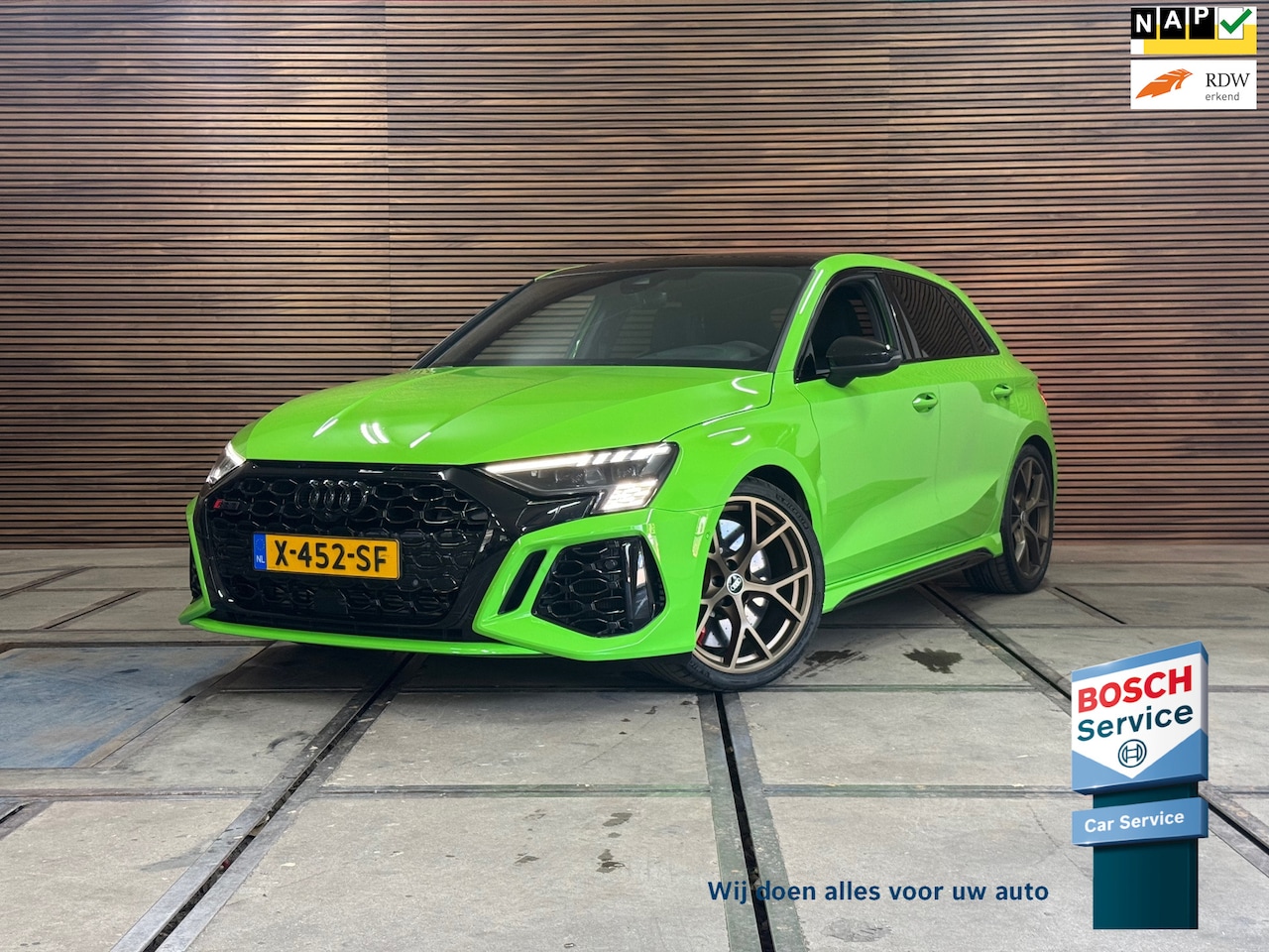 Audi RS3 - Sportback 2.5TFSI quattro| BOM VOL | Akra | PPF | Keramisch | RS-Design pakket + | RS-Dyna - AutoWereld.nl