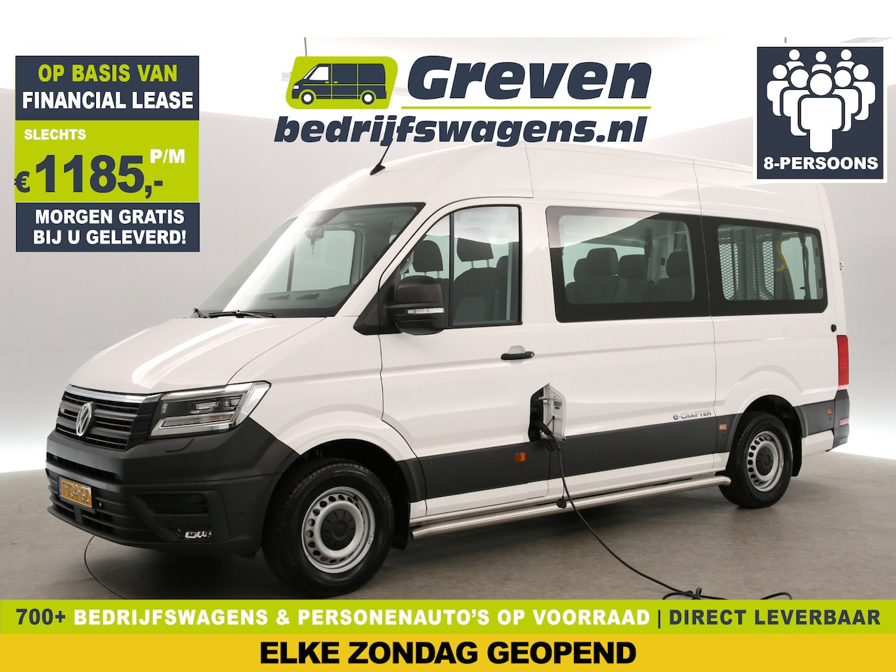 Volkswagen Crafter - e-Crafter L3H3 Rolstoelbus + Lift | INCL BTW & BPM | 8 Persoons Airco Cruise Camera Carpla - AutoWereld.nl