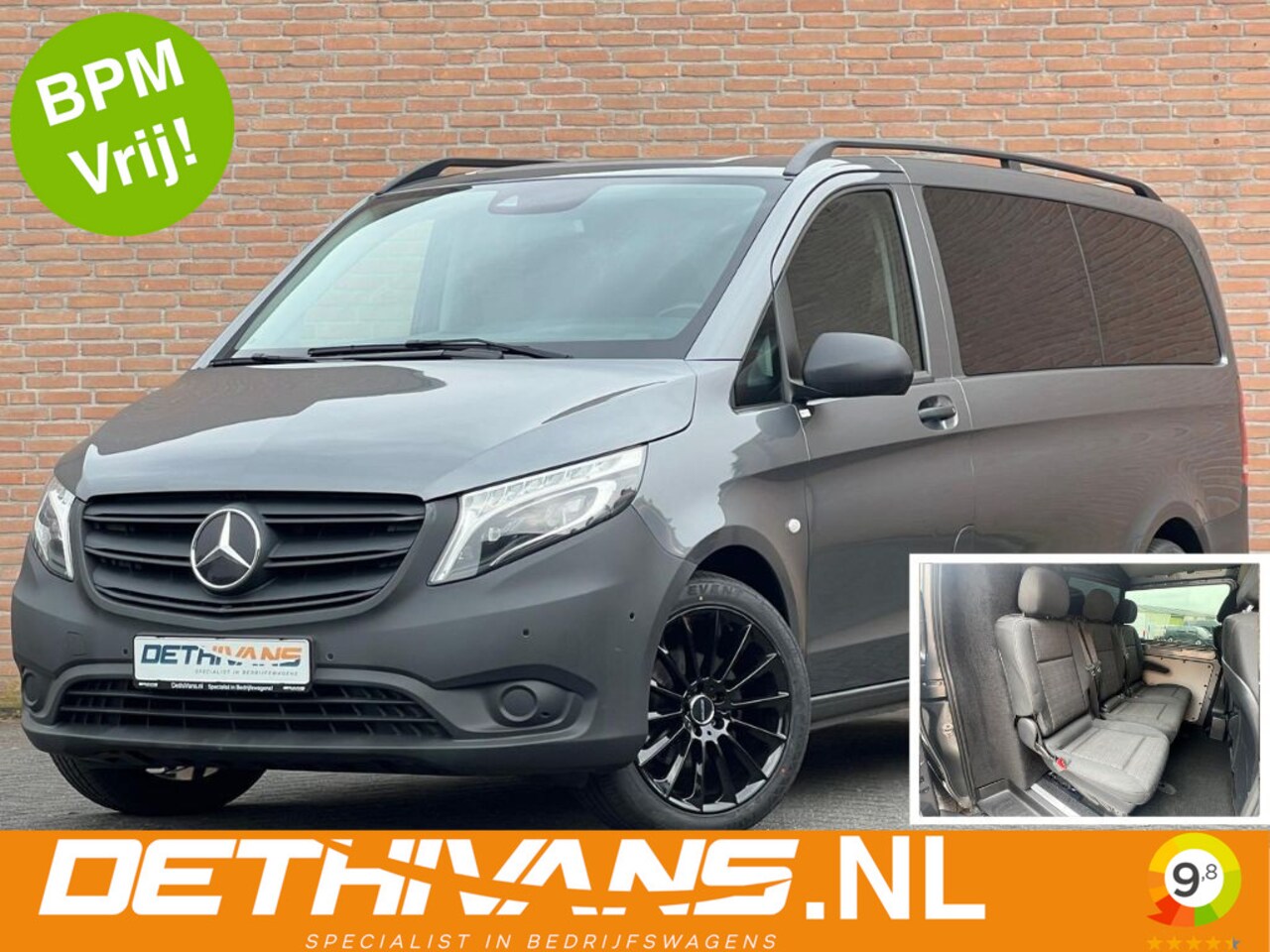 Mercedes-Benz Vito - 116CDI 164PK Lang / Dubbelcabine / 9G-Tronic - AutoWereld.nl