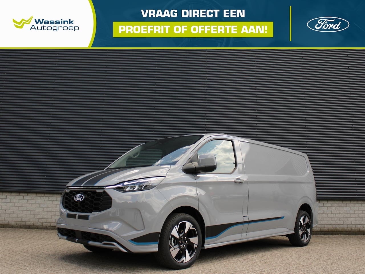 Ford Transit Custom - Sport 320 L2 PHEV 233pk I Inklapbare Trekhaak I 19 Inch Sport Velgen I Driver Assistance P - AutoWereld.nl