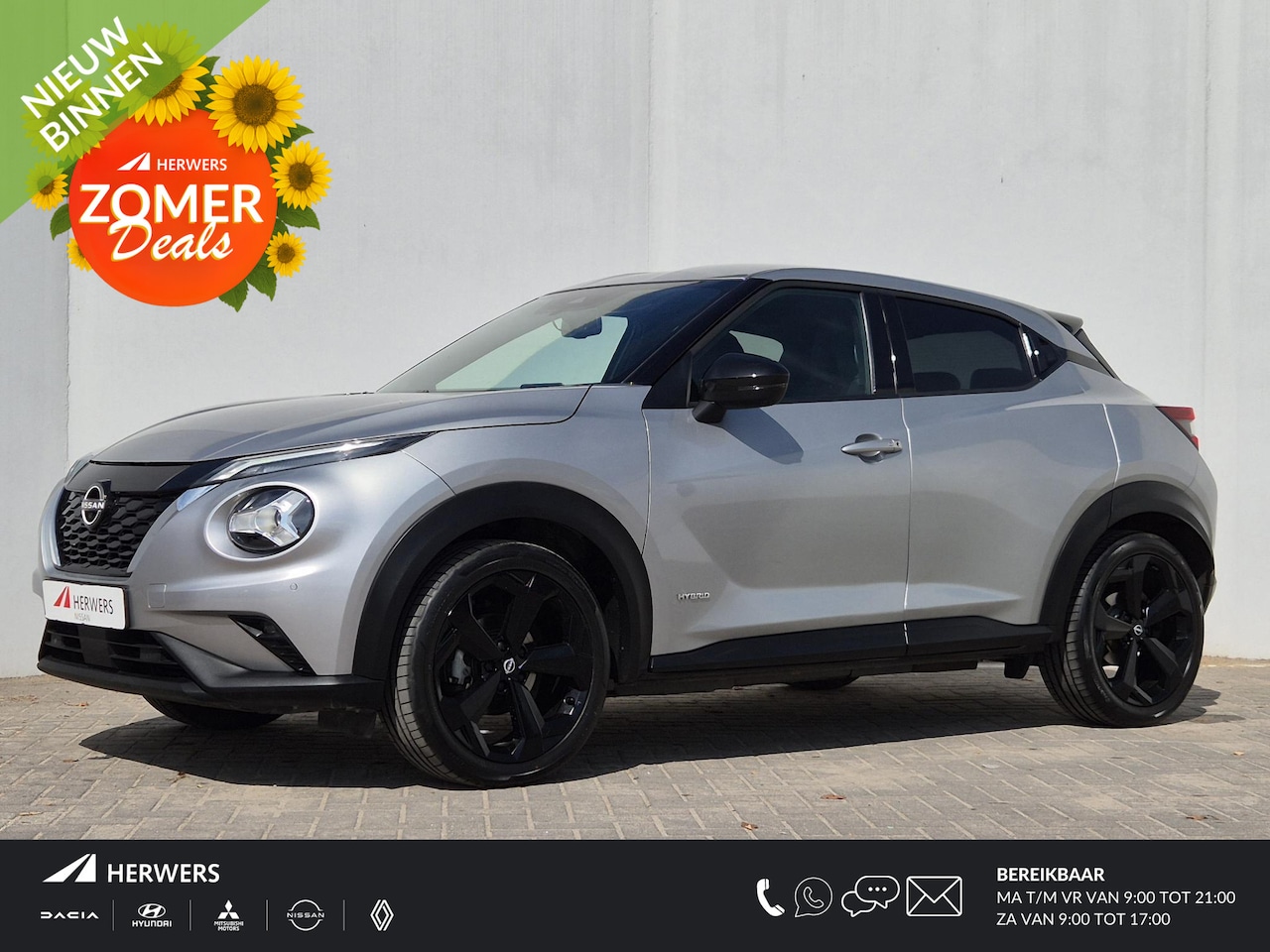 Nissan Juke - 1.6 Hybrid Tekna Automaat / Rondomzicht camera / Apple Carplay Android Auto / Adaptief CC - AutoWereld.nl