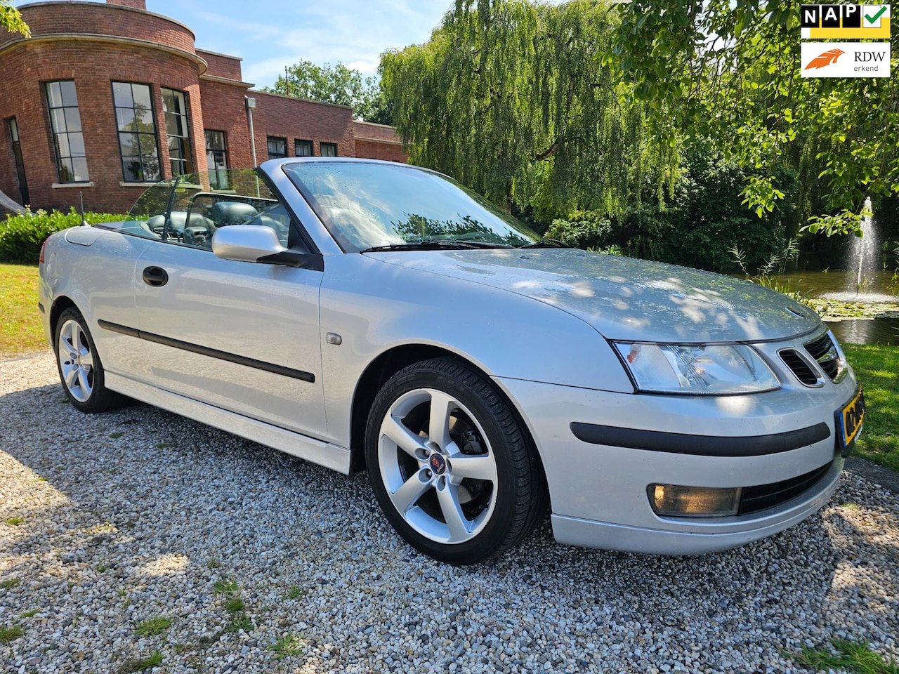 Saab 9-3 Cabrio - 1.8T Vector HiRSCH leder/cruise *apk:06-2026* - AutoWereld.nl