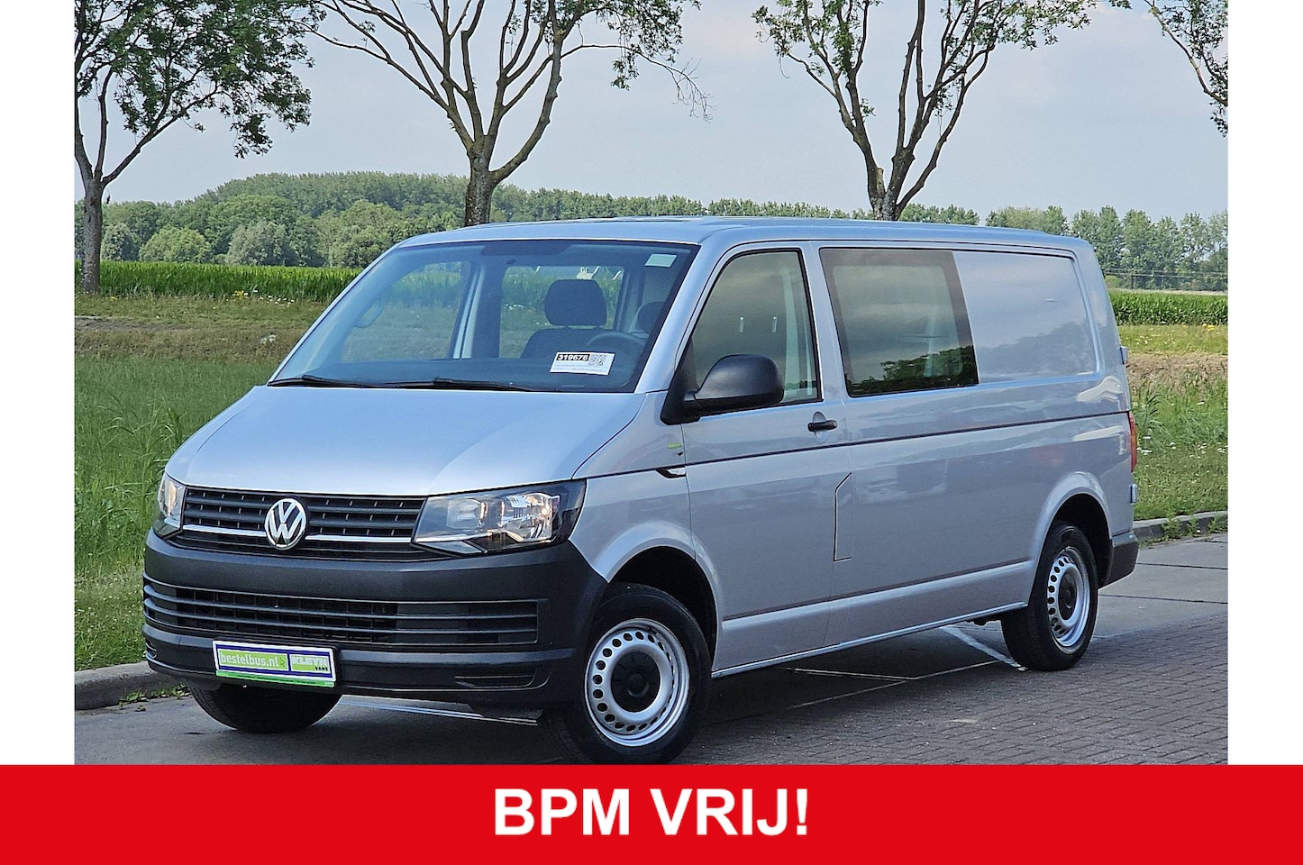Volkswagen Transporter - 2.0 TDI L2H1 DC ac EURO6 150 pk org hollands navi bluetooth - AutoWereld.nl