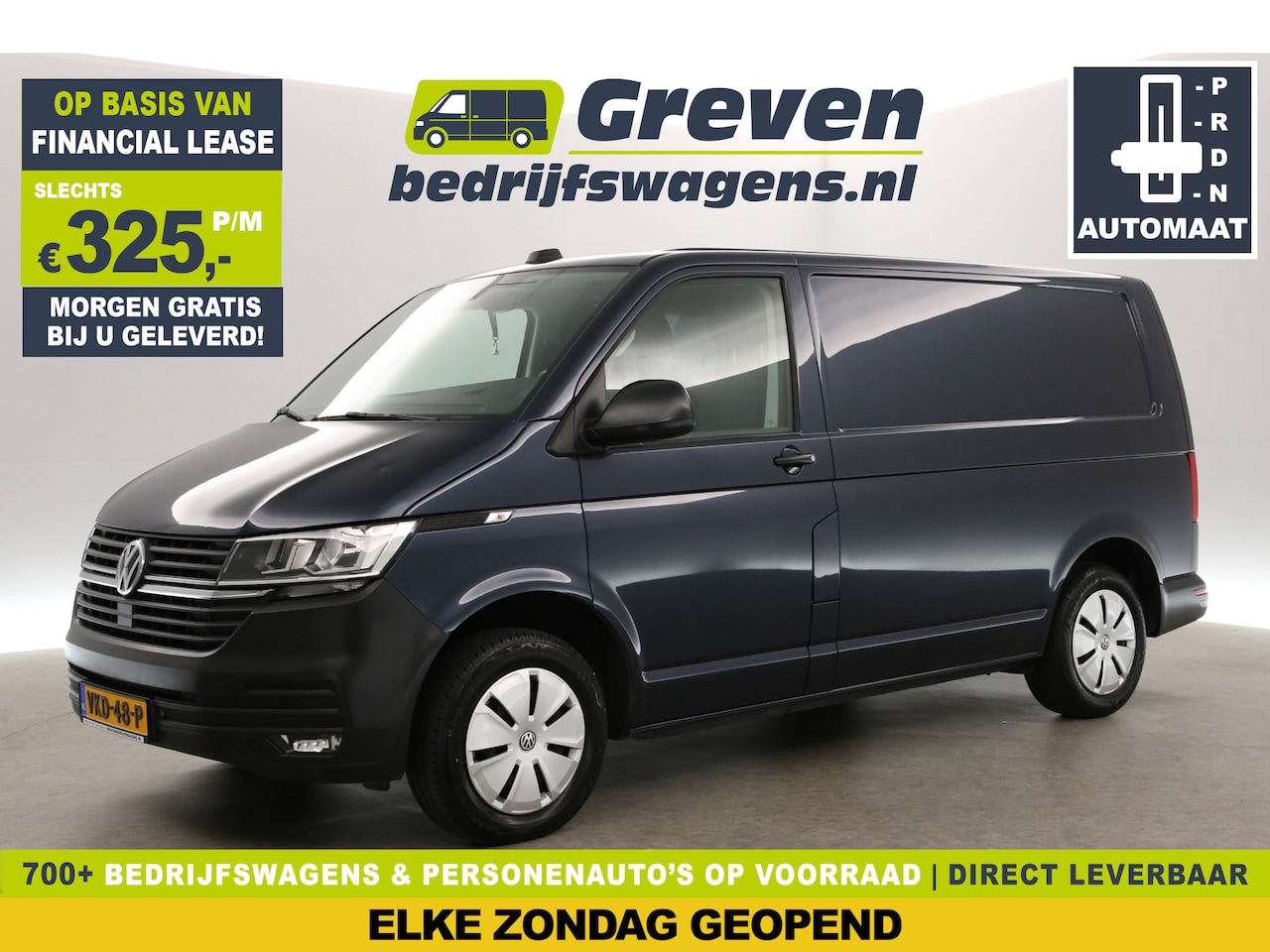 Volkswagen Transporter - 2.0 TDI L1H1 150PK Automaat Airco Cruise Carplay PDC 3 Persoons LED - AutoWereld.nl