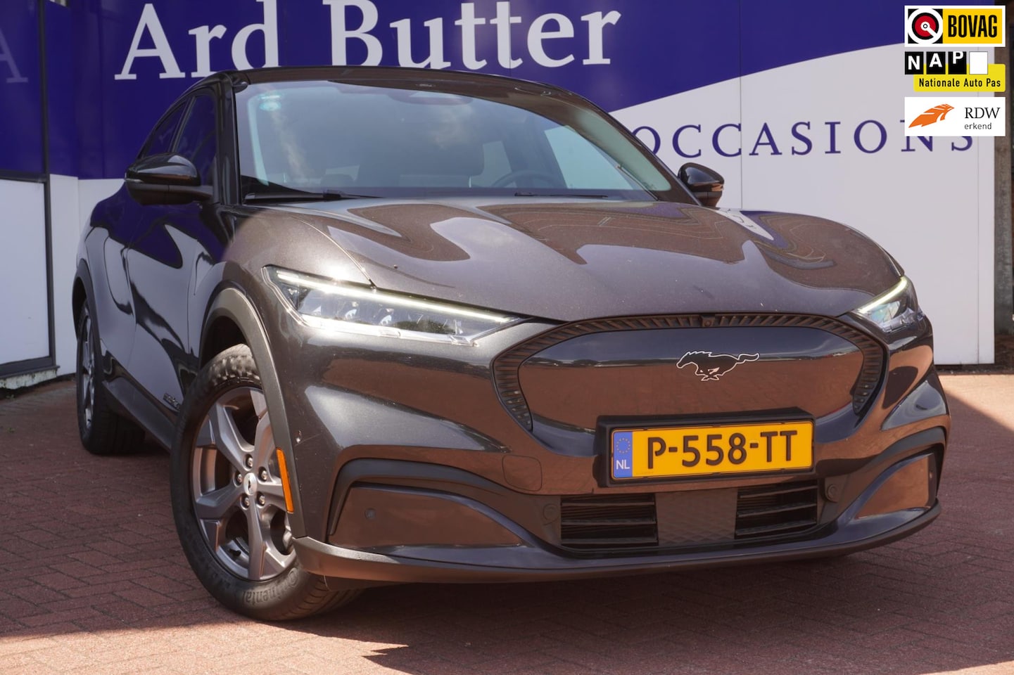 Ford Mustang Mach-E - Extended RWD 98 kWh+Led+Volleder+360Camera+navigatie+B-O-Sound+stoel&stuur-verw+= SUPER IN - AutoWereld.nl