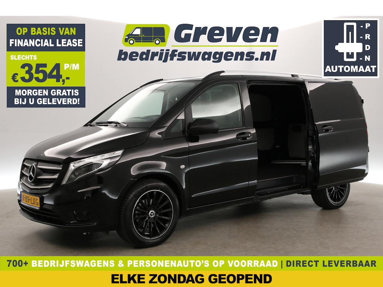 Mercedes-Benz Vito - 116 CDI L2H1 164PK Automaat Airco Carplay Cruise Camera PDC 3 Persoons 18''LMV Trekhaak - AutoWereld.nl