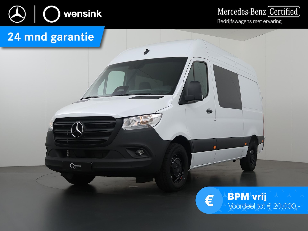 Mercedes-Benz Sprinter - 317 CDI L2H2 RWD PRO Dubbele Cabine | Stoelverwarming | Achteruitrijcamera | Climate Contr - AutoWereld.nl