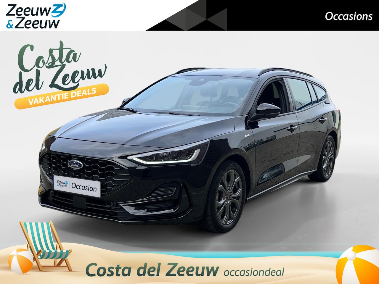 Ford Focus Wagon - 1.0 EcoBoost Hybrid ST Line | Navigatie | Camera | Carplay/Android auto | Stoel/Stuur/Voor - AutoWereld.nl