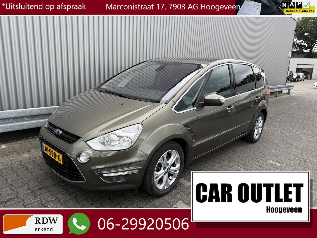Ford S-Max - 1.6 EcoBoost Titanium 7p. Airco Clima LM --Inruil Mogelijk-- - AutoWereld.nl