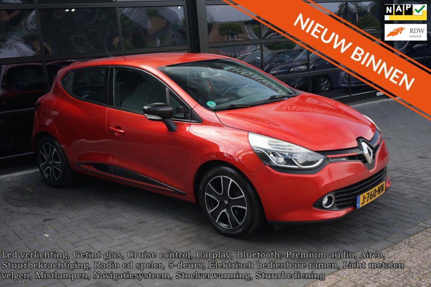 Renault Clio - 0.9 TCe Authentique 0.9 TCe Authentique, Navi, CC, Led, Clima - AutoWereld.nl