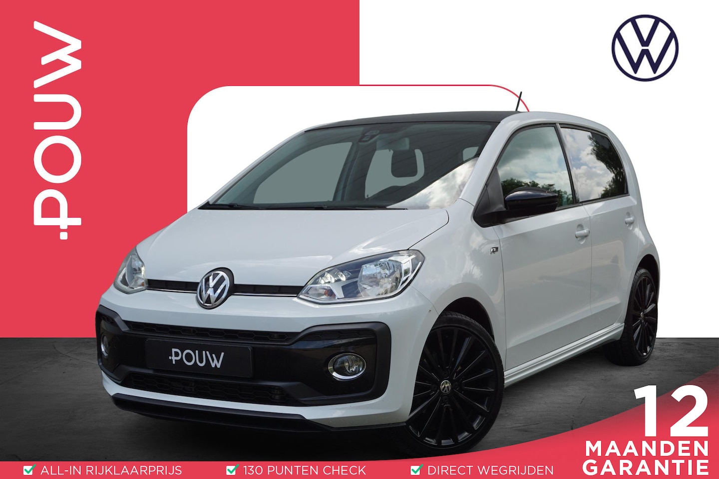 Volkswagen Up! - 1.0 TSI 90pk High up! | Parkeersensor Achter | Airco | 17" Velgen - AutoWereld.nl