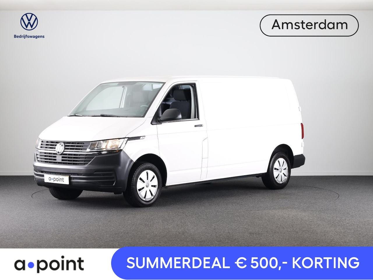 Volkswagen Transporter - 2.0 TDI L2H1 28 150 pk | Airo | Trekhaak | Parkeersensoren | Elektr. spiegels (inklapbaar) - AutoWereld.nl