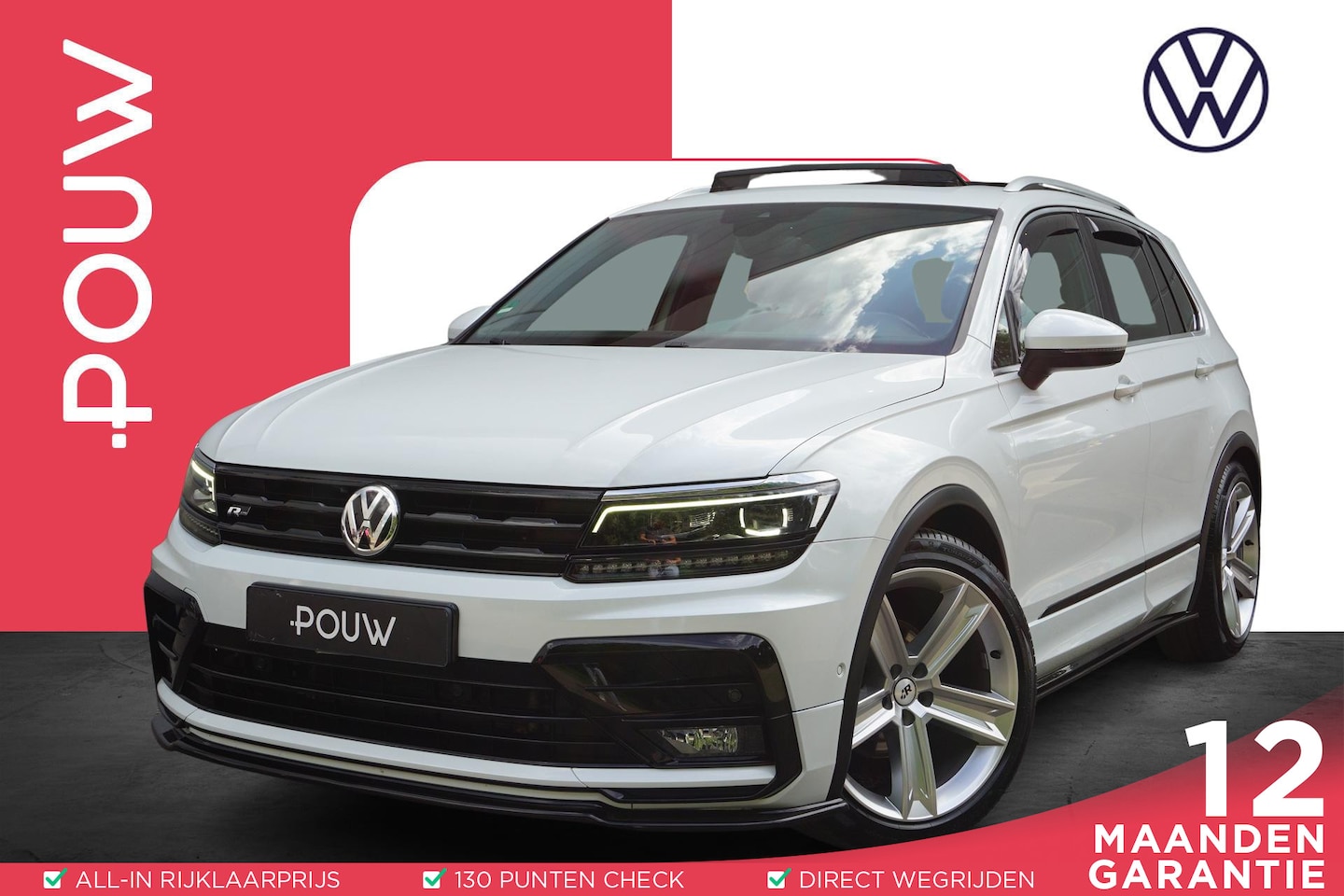 Volkswagen Tiguan - 1.5 TSI 150pk DSG ACT Highline Business R | Panoramadak | Trekhaak | Dodehoek Detectie - AutoWereld.nl