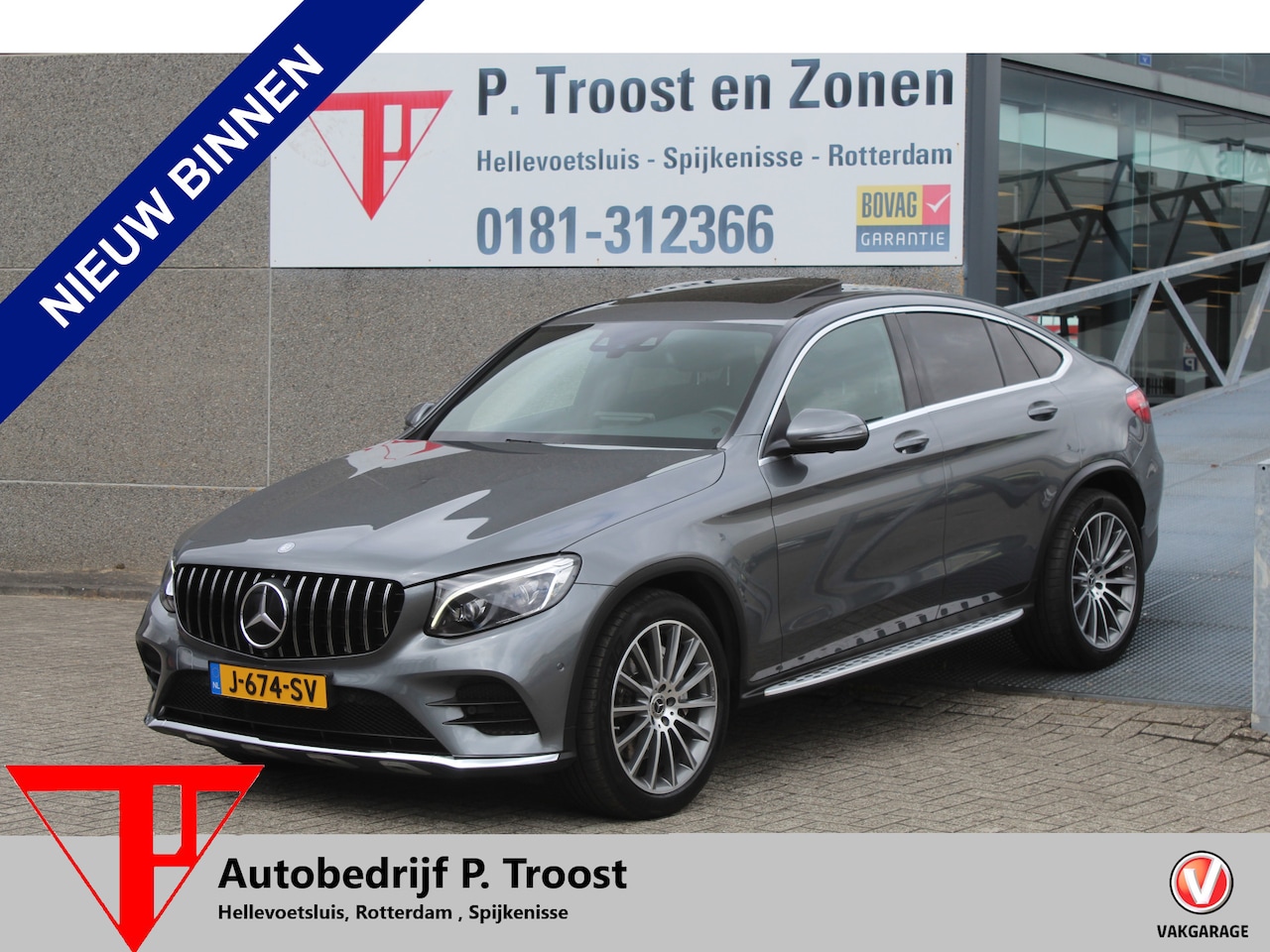 Mercedes-Benz GLC-klasse Coupé - 250 4MATIC Schuif-kantel dak/AMG pakket/360° camera/Elektrisch verstelbare stoelen met mem - AutoWereld.nl